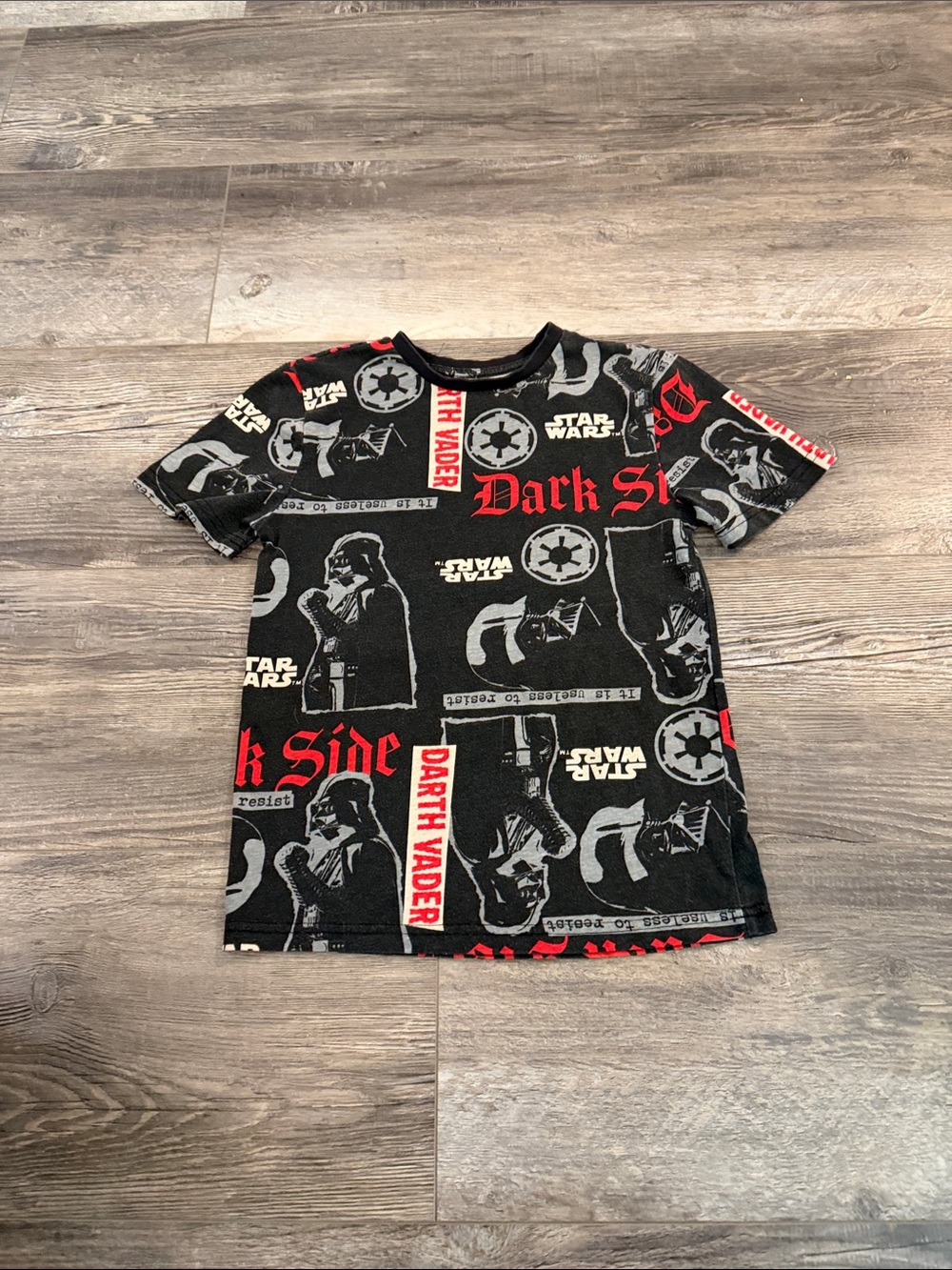 Star Wars Kids Tee - Black, Red & Gray Dark Side Print